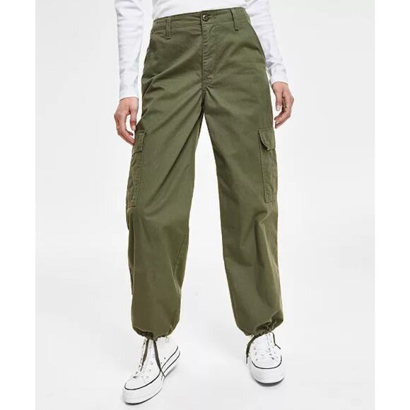 DARK GREEN LEVI BRAND "94 BAGGY CARGOS" BRAND NEW WITH TAGS-SIZE 28 - Picture 1 of 5